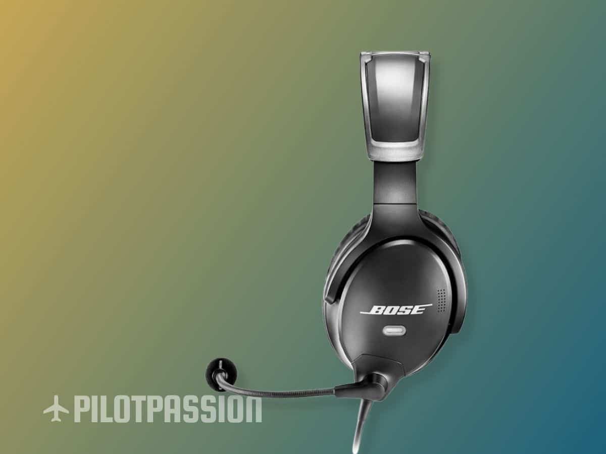 Bose A30 Pilot Headset Review - side profile