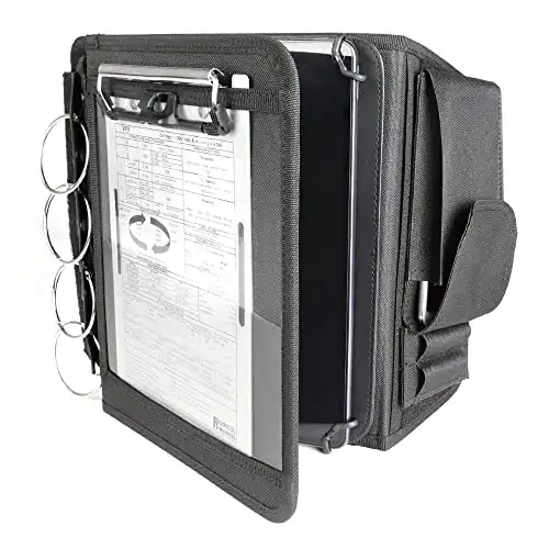 Pilot Kneeboard with Aluminum Clipboard. Fits iPad & Tablets